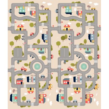 Grand tapis pliable en mousse recto/verso