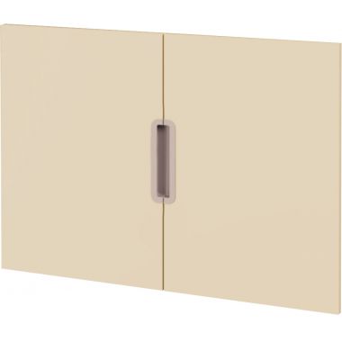 Lot de 2 portes basses beiges