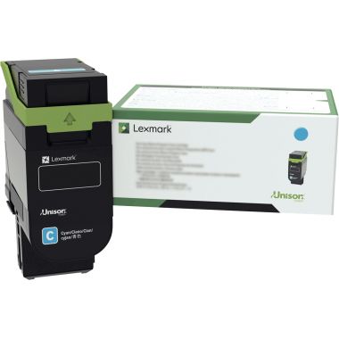 Lexmark 75M2HC0 toner laser cyan haute capacité authentique