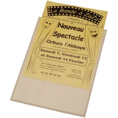 Blister de 10 pochettes adhésives en polypropylène 305x220mm