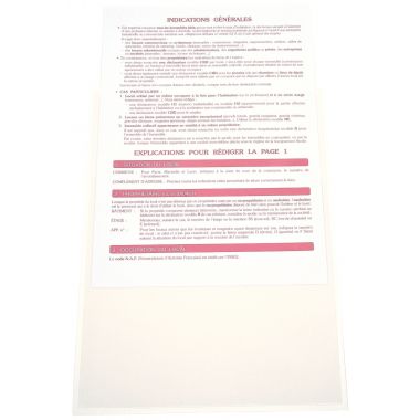Blister de 10 pochettes adhésives en polypropylène 305x220mm