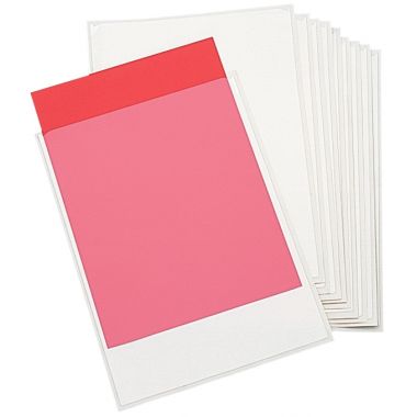 Blister de 10 pochettes adhésives en polypropylène 305x220mm