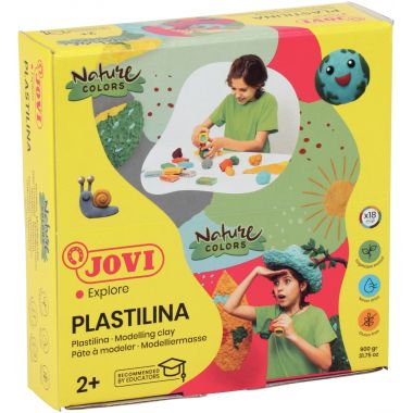 Boite de 18 pains 50 grammes Plastilina nature