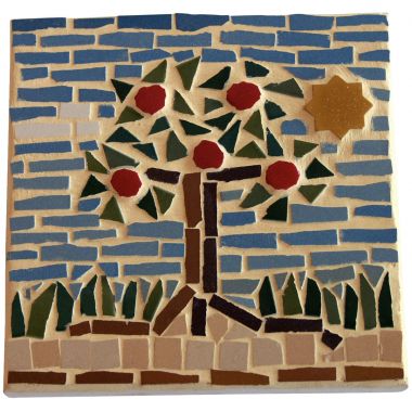 Seau de 1 litre de mosaïques 2x2 cm en pâte de verre panachés assortis