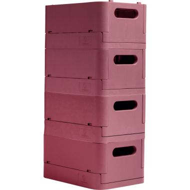 Bac pliable maxi vieux rose