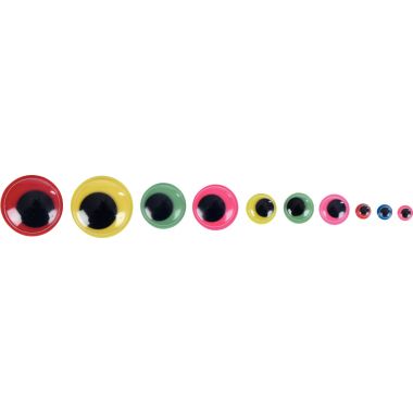 Sac de 1000 yeux mobiles adhésifs colorés - 2250