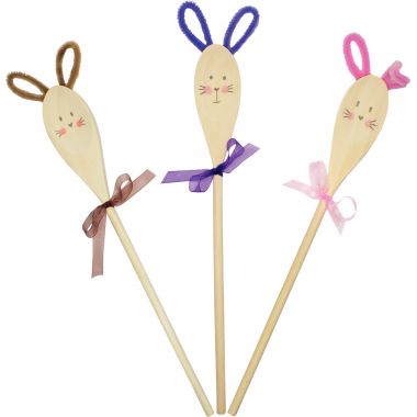 Lot de 10 cuillères à sauce en bois
