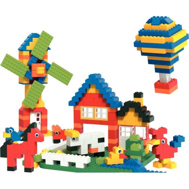 Baril de 500 petites briques de construction BLOX