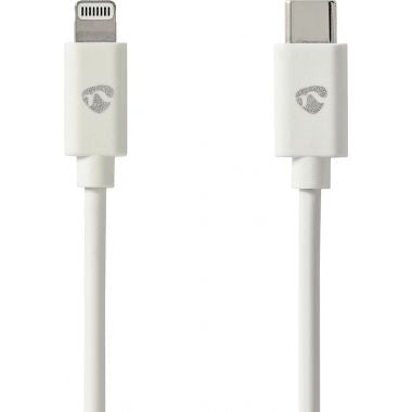 Cordon USB type C vers type Lightning 2m blanc