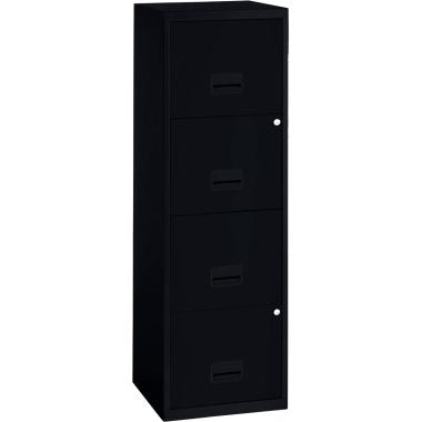 Classeur économique 4 tiroirs pour dossiers suspendus Noir