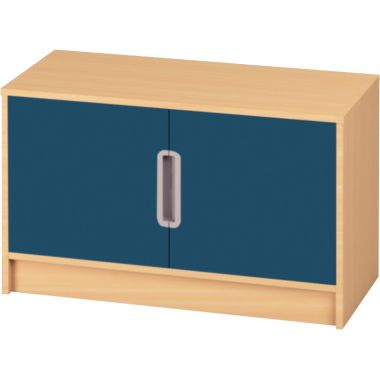 Lot de 2 portes bleues pour meubles à étagères
