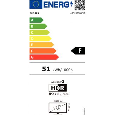 Téléviseur 4K UHD LED 108CM