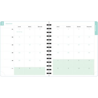Agenda semainier chaque chose en son temps 15x17cm