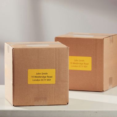 DYMO - 1 rouleau de 220 étiquettes expédition 54 x 101 mm noir et jaune - 2133400