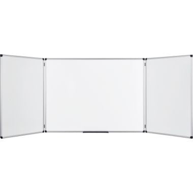 Tableau blanc triptyque émaillé 100x400cm
