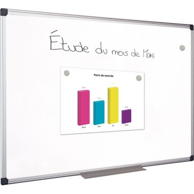 Tableau blanc tôle laquée 150x100cm