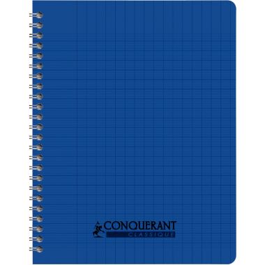 Reliure intégrale 100 pages CONQUERANT, A4, seyès, couverture polypropylène, coloris assortis