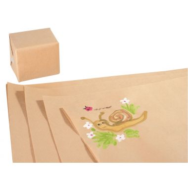 Paquet de 25 feuilles kraft 60g 0,7x1m brun