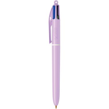 Boîte de 12 stylos bille 4 couleurs pastel assortis