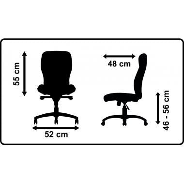 Siège Strarkle structure noire/assise et résille gris/carter et support dorsal saumon