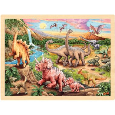 Lot de 4 puzzles à cadre en bois 96 pièces, thèmes divers (lot n°2)