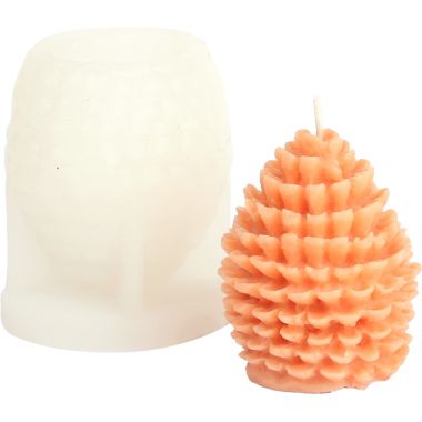 Moule en silicone pour bougie pomme de pin
