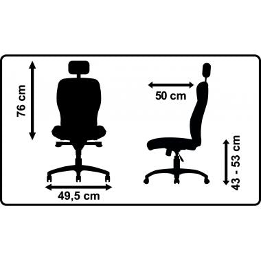 Siège de bureau MTGA220-700 noir