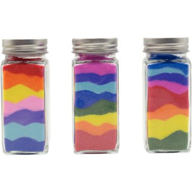 Lot de 10 flacons de sable extra fin 210grammes coloris assortis