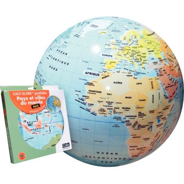 Globe gonflable pays/ville diamètre 42cm