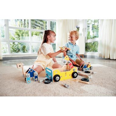 Boite à outils en bois, 83 pièces