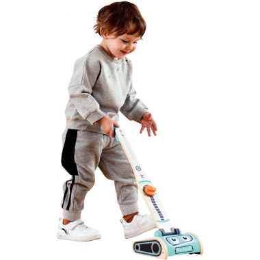 Aspirateur-balai en bois