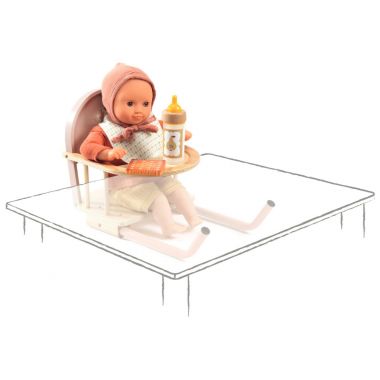 Siège de table en bois