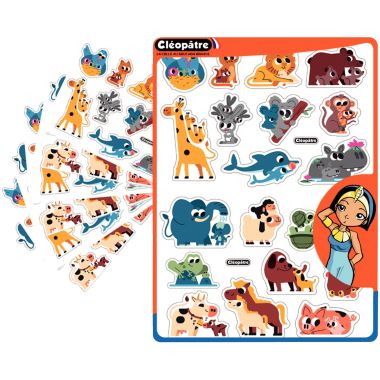 Pochette de 180 maxi gommettes animaux et leurs bébés