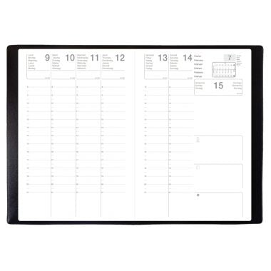 Exdi - Agenda semainier OLYMPE 16X24cm noir - 302001Q