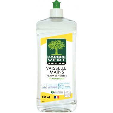 Flacon 750ml liquide vaisselle peaux sensibles