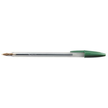 Bic - Stylo bille Bic Cristal pointe moyenne coloris vert - 875976