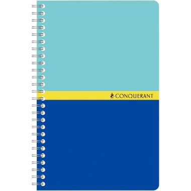 Carnet à reliure intégrale 100 pages CONQUERANT, format 9x14 cm, quadrillé 5x5, papier 70g