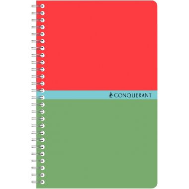 Carnet à reliure intégrale 100 pages CONQUERANT, format 11x17 cm, quadrillé 5x5, papier 70g