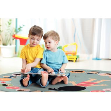 Tapis diamètre 200cm le corps humain