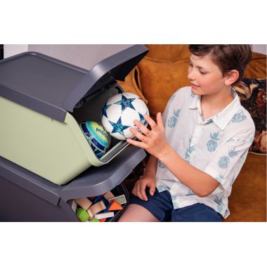 Couvercle gris pour boite de 30L