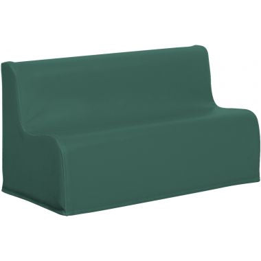 Canapé 2 places en PVC 17cm bleu