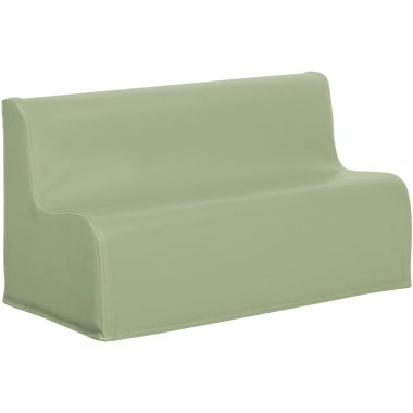 Canapé 2 places en PVC 17cm menthe