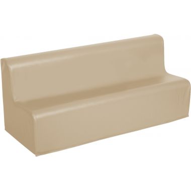 Canapé en PVC 110x40x45cm beige