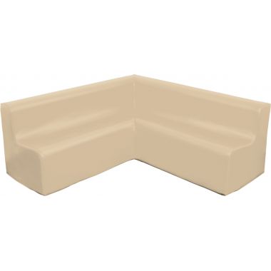 Canapé 5/6 places en PVC beige