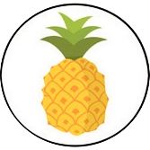 Rouleau de 900 gommettes fruits assorties