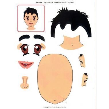 Pochette de 144 gommettes visage repositionnables