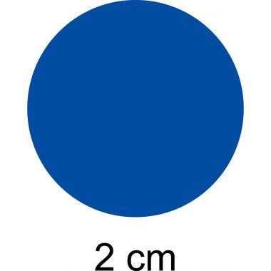 Lot de 4 rouleaux de maxi gommettes adhésives rondes diamètre 20 mm, couleurs vives assorties
