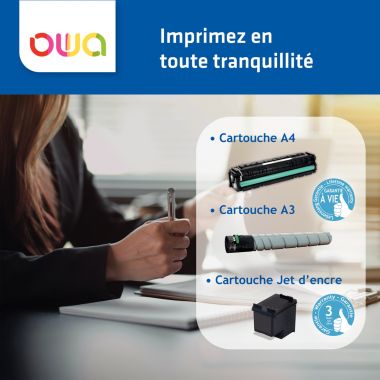 OWA cartouche laser noire haute capacité remanufacturée compatible HP 59A (CF259A)