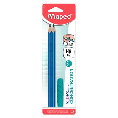 Blister de 2 crayons embout relax