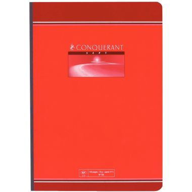 Cahier broché 192 pages CONQUERANT, format A4, quadrillé 5x5, papier 70g
